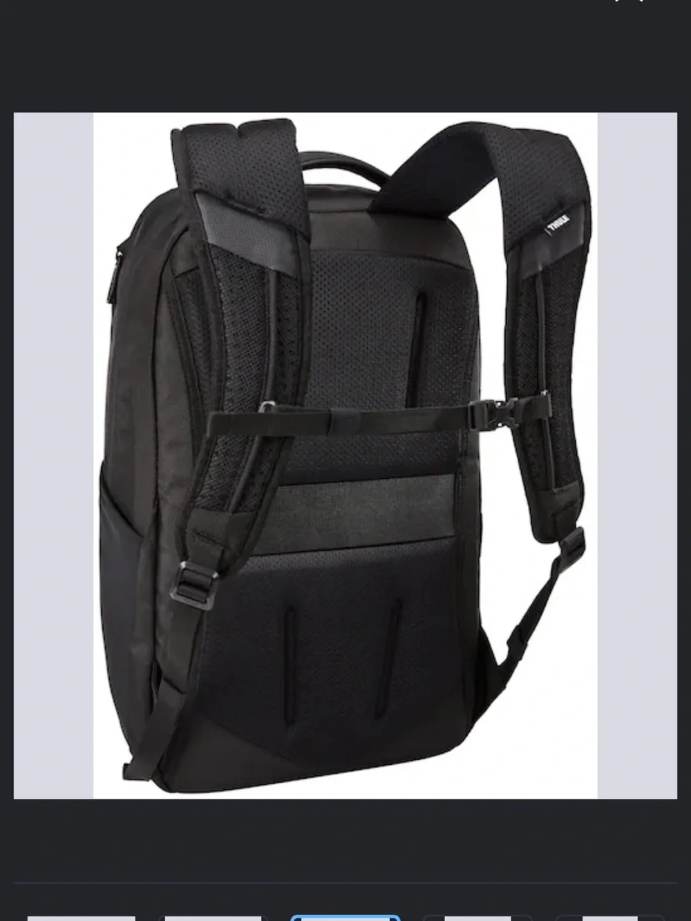 Thule Accent 20L 16” Computer Laptop Backpack Black 9020-64 New w/ Flaw